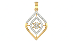 18K Gold & Diamond Floral PENDANT SET KRA40014P