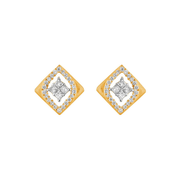 18K गोल्ड और डायमंड पेंडेंट P6525AZYD0002