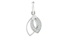 Gold & Diamond Twin Leaf Pendant Set KRC40570