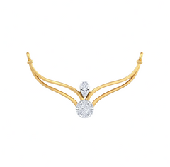 Gold & Diamond Modern Mangalsutra For Women KRC50074