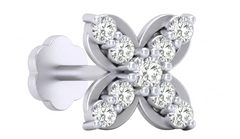 18K Gold & Diamond Stud Nose Pin KRA50208