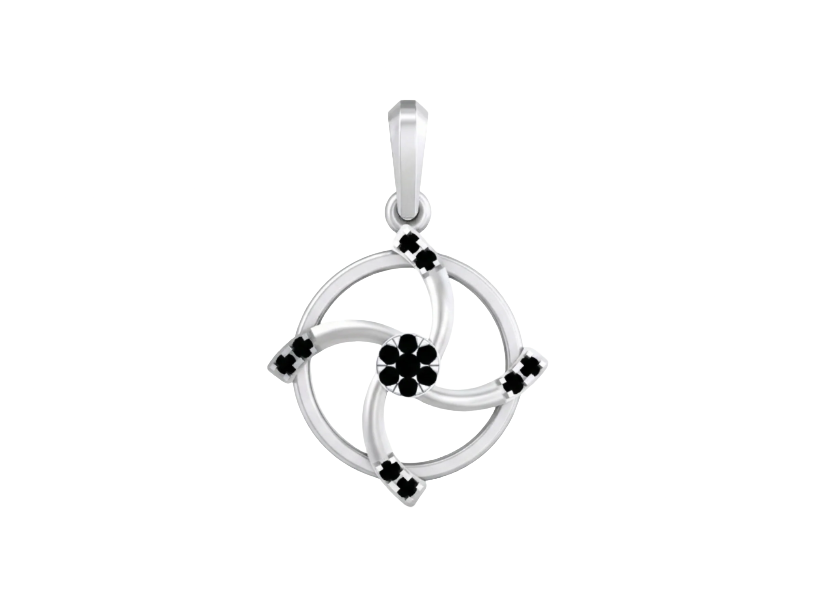 Gold & Diamond Floral Pendant KRB40226