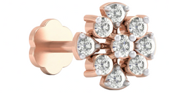 18K Gold & Diamond Stud Nose Pin KRA50014