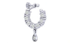 18K Gold & Diamond Nose Ring KRC80308