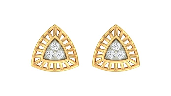 18K Gold & Diamond Women Earring KER-129