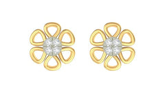 18K Gold & Diamond Women Earring KER-105