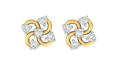 18K Gold & Diamond Women Earring KER-102