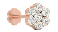 18K Gold & Diamond Stud Nose Pin KRA50027