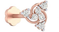 18K Gold & Diamond Stud Nose Pin KRA50108