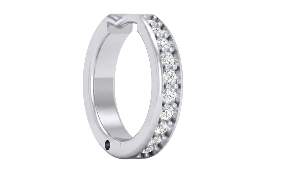 Gold & Diamond Nose Ring KRC80284