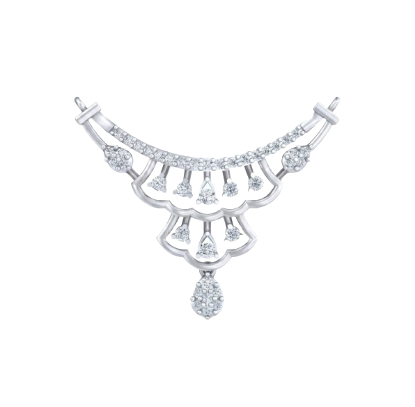 Gold & Diamond Bridal Mangalsutra For Women KRC50089