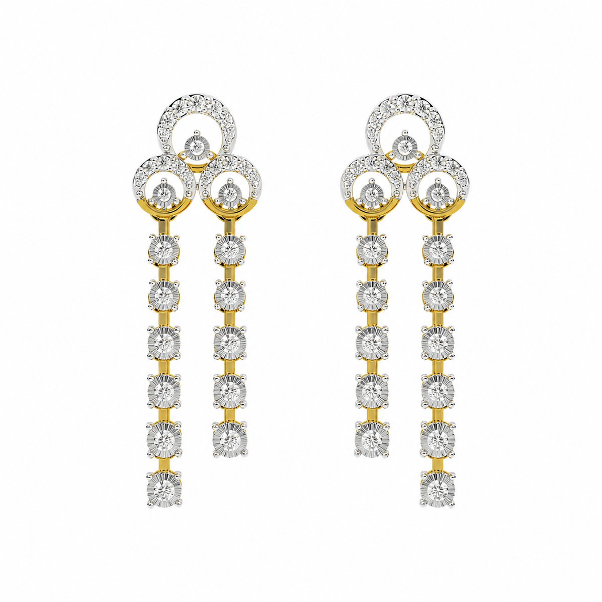 Gold & Diamond Women Dangler Earring KRC60161E