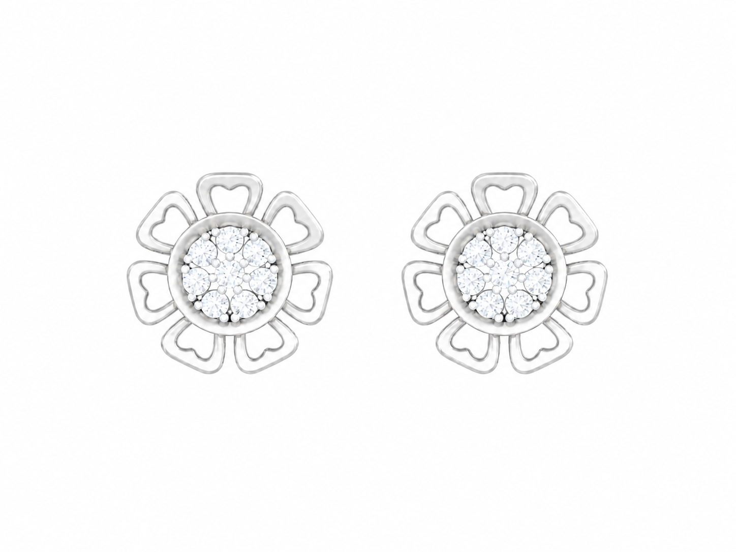 White Gold Diamond Earring | under 40k 