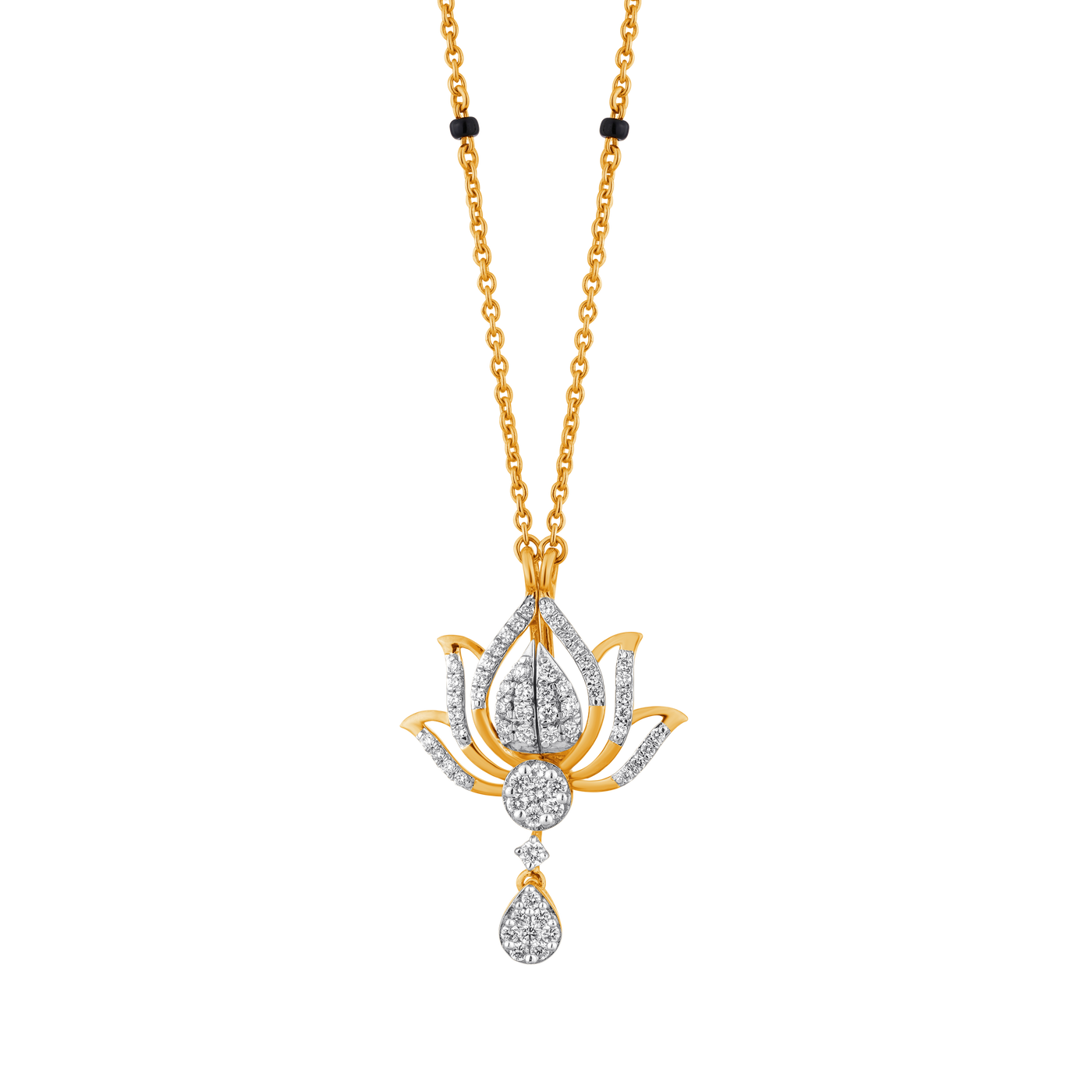 18K Gold & Diamond Mangalsutra For Women M0061JYD0035