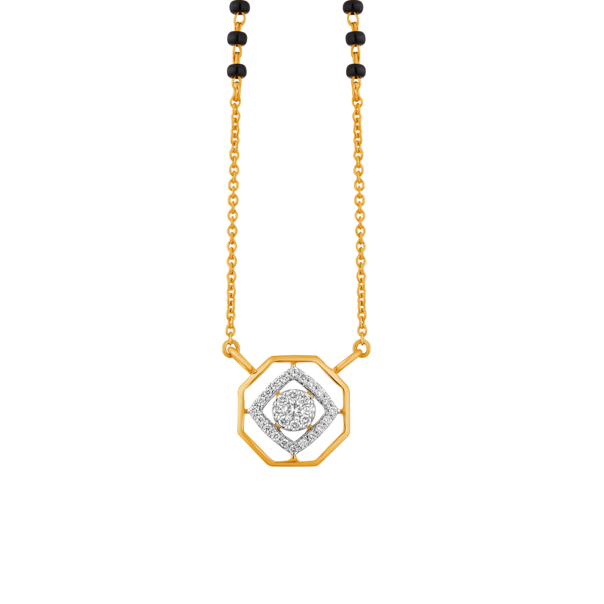 18K Gold & Diamond Mangalsutra For Women M6035PYD0020