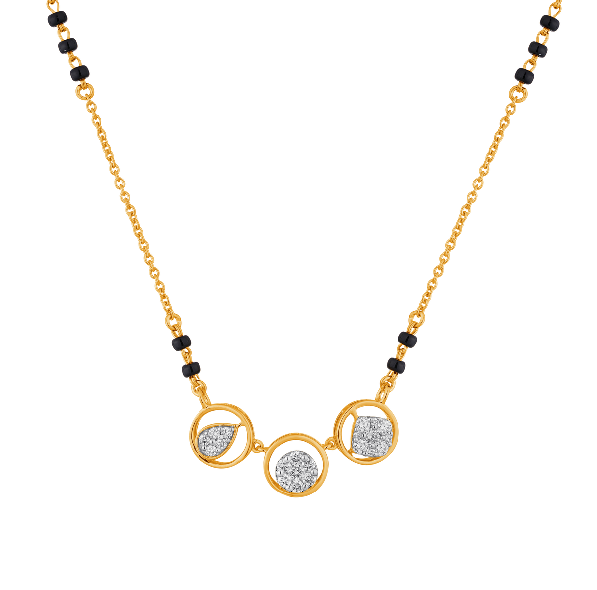18K Gold & Diamond Mangalsutra For Women M6612MYD0010