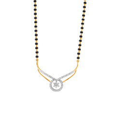 18K Gold & Diamond Mangalsutra For Women MN6334MYD0120