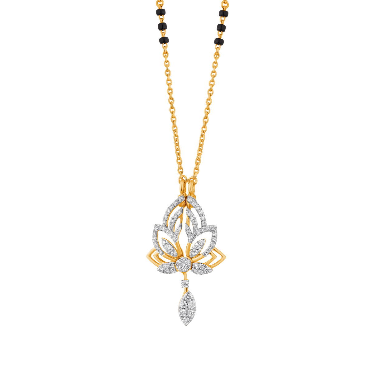 18K Gold & Diamond Mangalsutra For Women M0065JYD0008