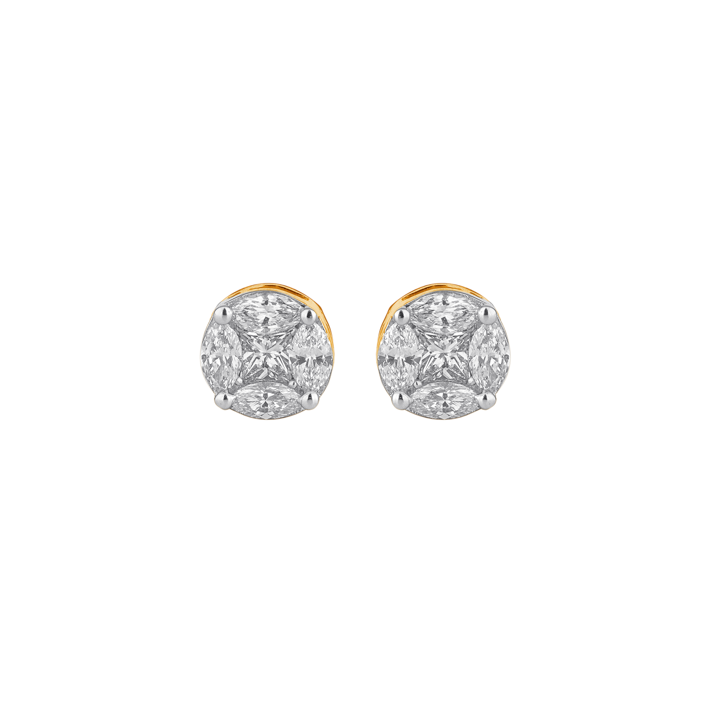 Gold & Diamond Women Stud Earring ME6007AZYD0003