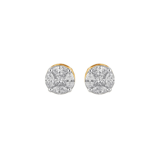 Gold & Diamond Women Stud Earring ME6007AZYD0003