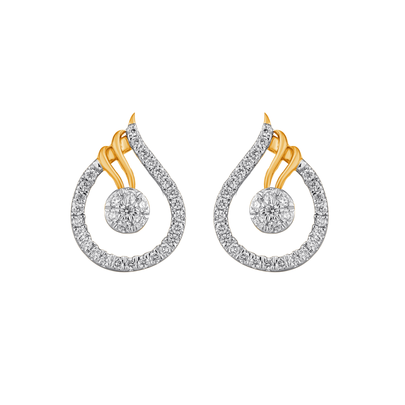 Gold & Diamond Women Stud Earring EP6163JYD0012