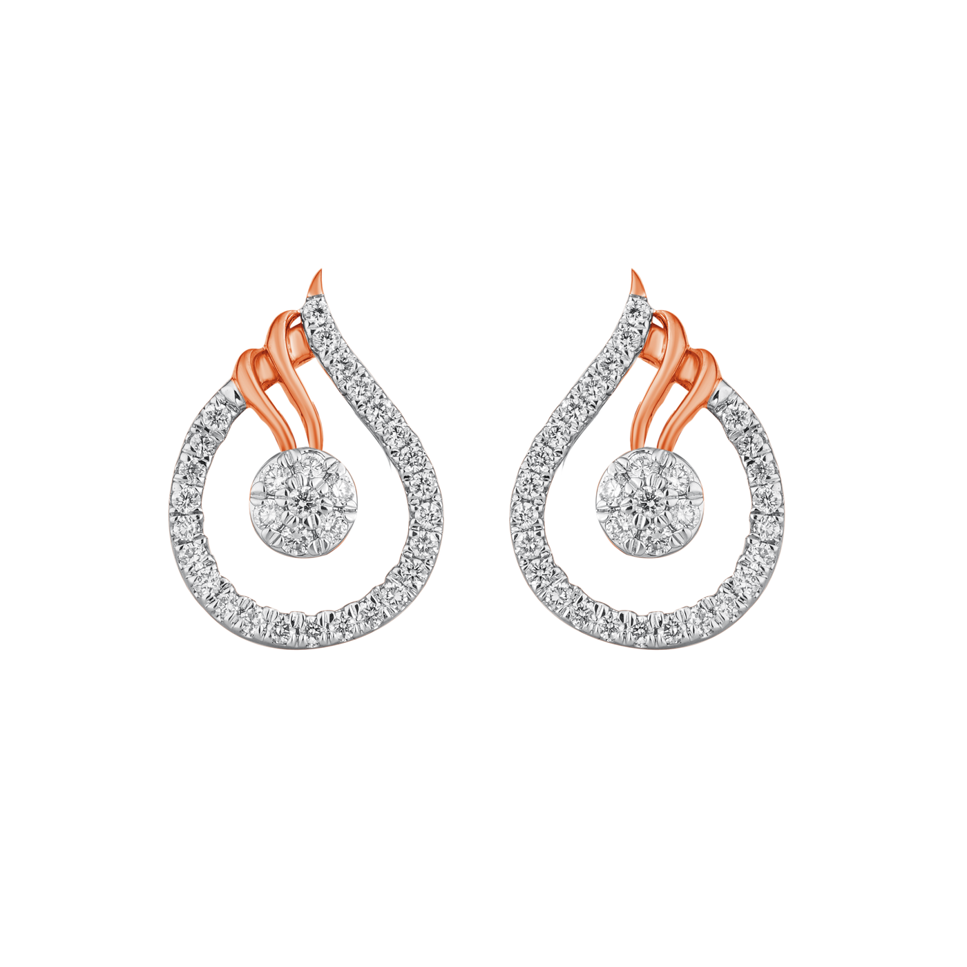 Gold & Diamond Women Stud Earring EP6163JYD0012