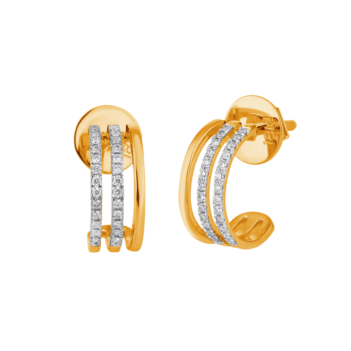 18K Gold & Diamond Women Earring ES6689RYD0003