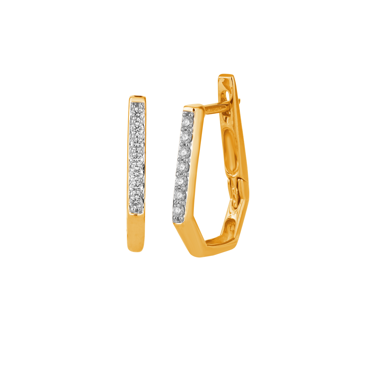 18K Gold & Diamond Women Earring ES6890FYD0001