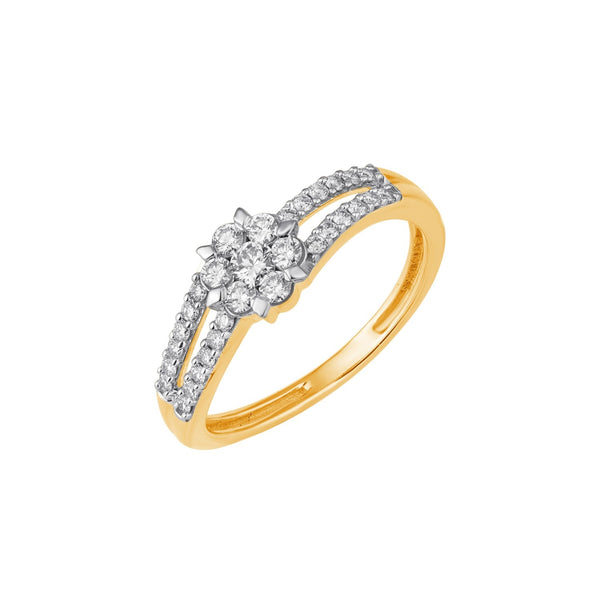Gold & Diamond Ring For Women R5003MYD0001