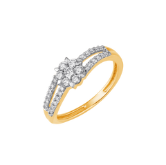 18K Gold & Diamond Ring For Women R1454PYD0003