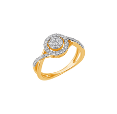18K Gold & Diamond Ring For Women R1443PYD0010