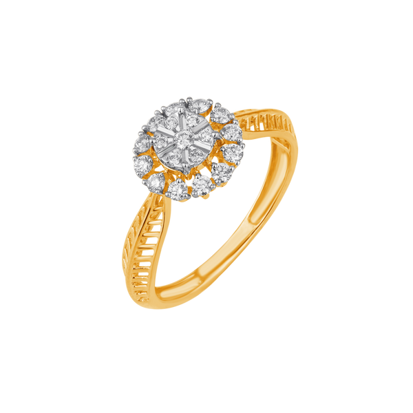 Gold & Diamond Ring For Women R4230MYD0006