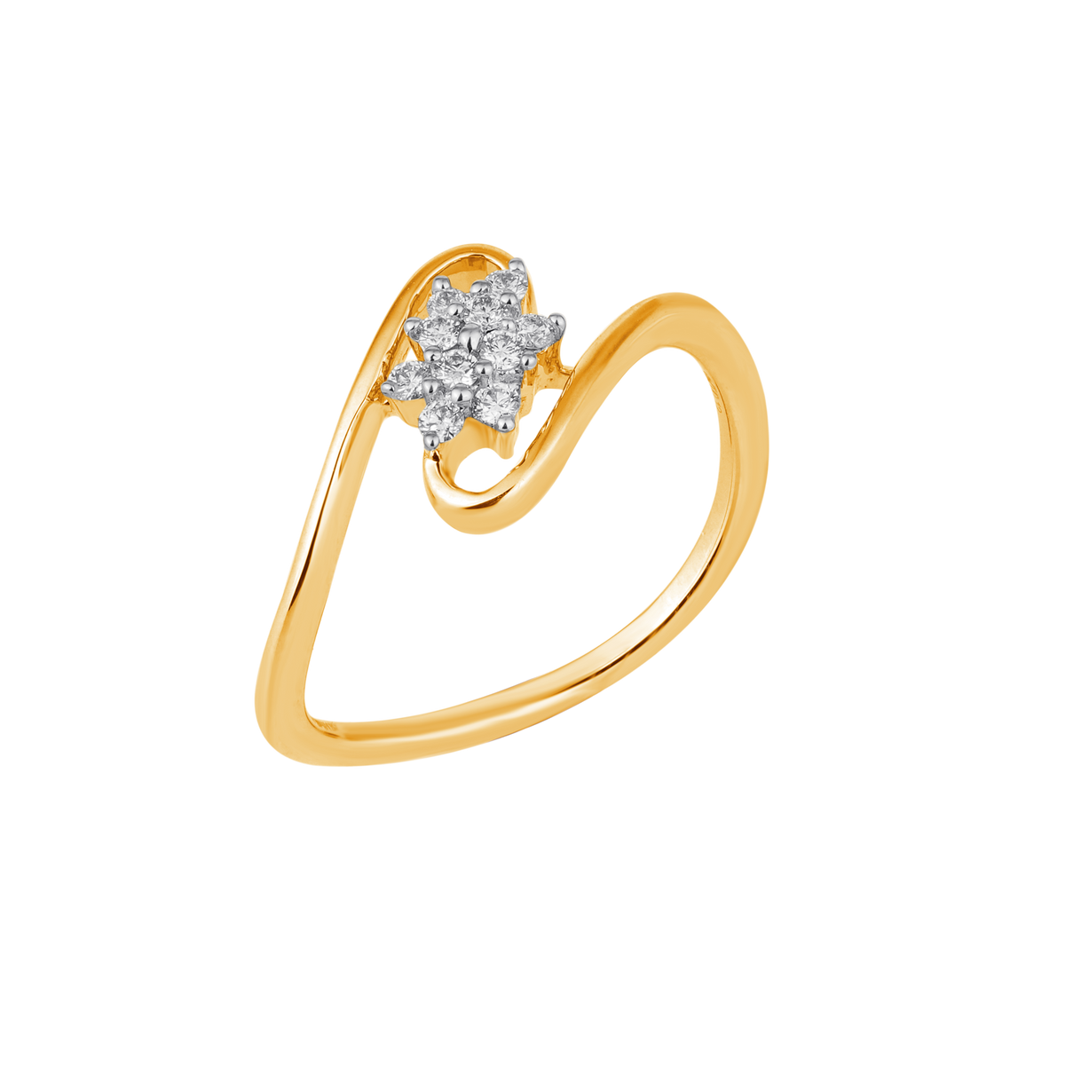 18K Gold & Diamond Ring For Women R0267MYD0333