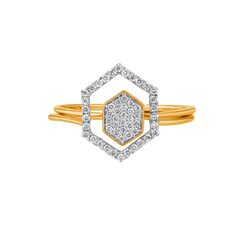 18K Gold & Diamond Ring For Women R5498MYD0001