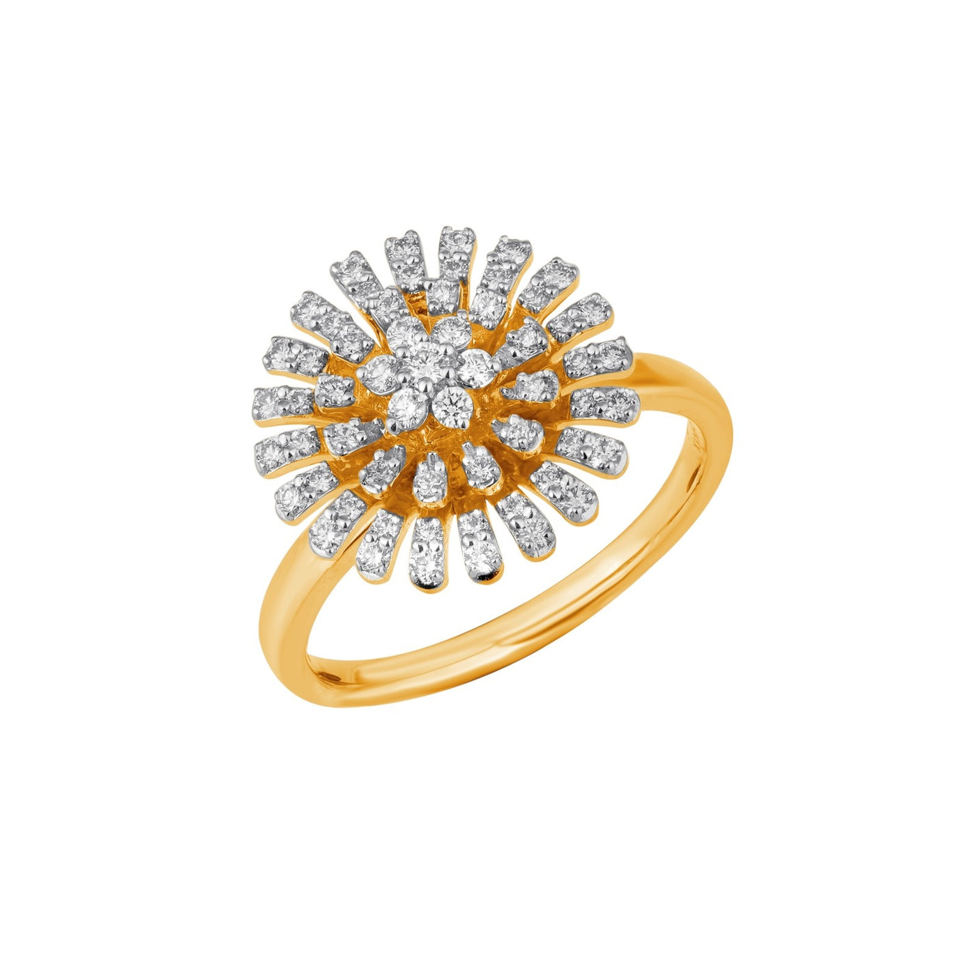 Gold & Diamond Ring For Women R0235OMYD0004