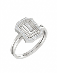Gold & Diamond Cocktail Ring For Women KRC10293