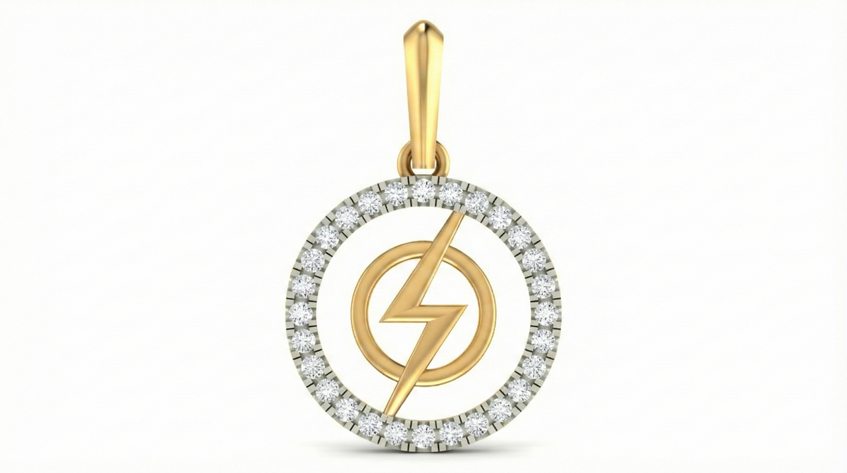 18K Gold & Diamond Pendant Set KRA40032P
