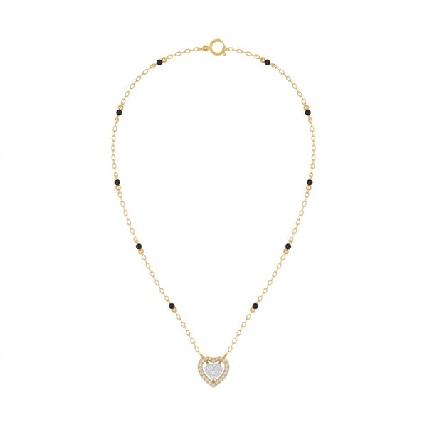 Gold & Diamond Heart Women Mangalsutra | KRC50114 | Kesav Diamond