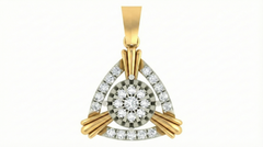 18K Gold & Diamond Floral PENDANT SET KRA40013P