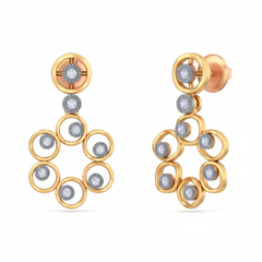 14K Gold & Diamond Women Dangler Earring KRB44093E