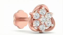 18K Gold & Diamond Stud Nose Pin KRA50022