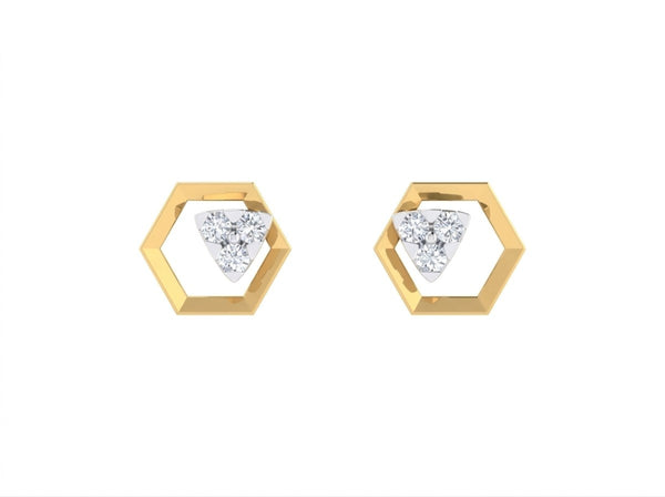 Gold & Diamond Dailywear Women Stud Earring KRC30236