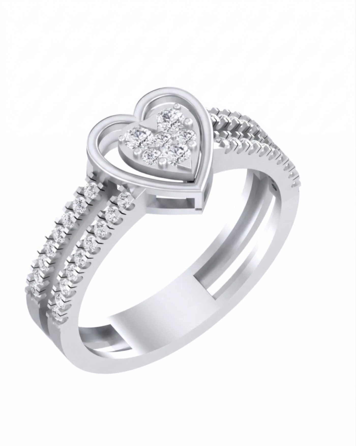 Gold & Diamond Engagement Ring For Women KRC10544
