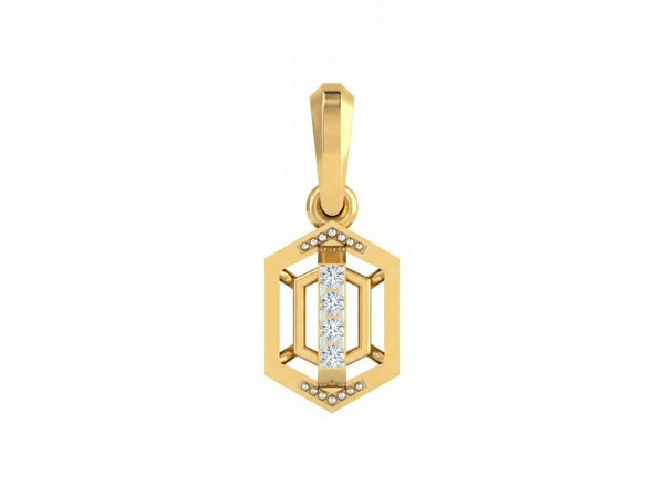 Gold & Diamond Dailywear Pendent Set KRB40224