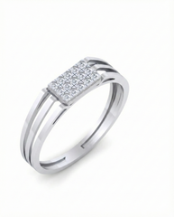 18K Gold & Diamond Ring For Men KSK261