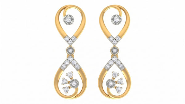 Gold & Diamond Women Drop Earring KRC60032E
