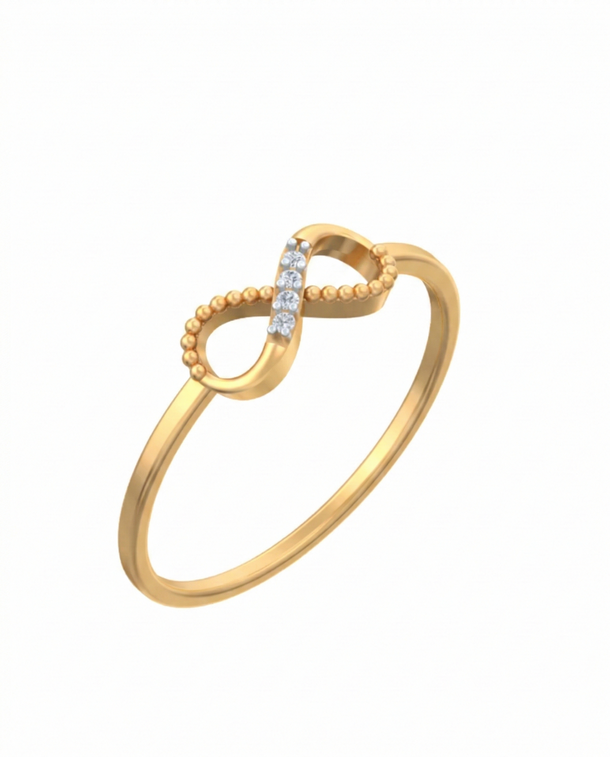 18K Gold & Diamond Dailywear Ring For Women KSK161