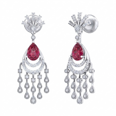 Gold & Diamond Women Chandelier Gemstone Earring KRC60164E