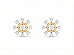 18K Gold & Diamond Women Stud Earring KRK40185E
