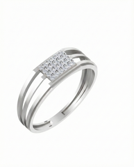 18K Gold & Diamond Ring For Men KSK232